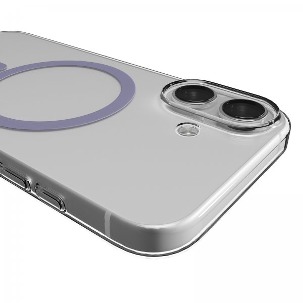 Puro iPhone 17 Skal Lite Mag Transparent Lavender