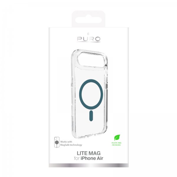 Puro iPhone Air Skal Lite Mag Transparent Grön