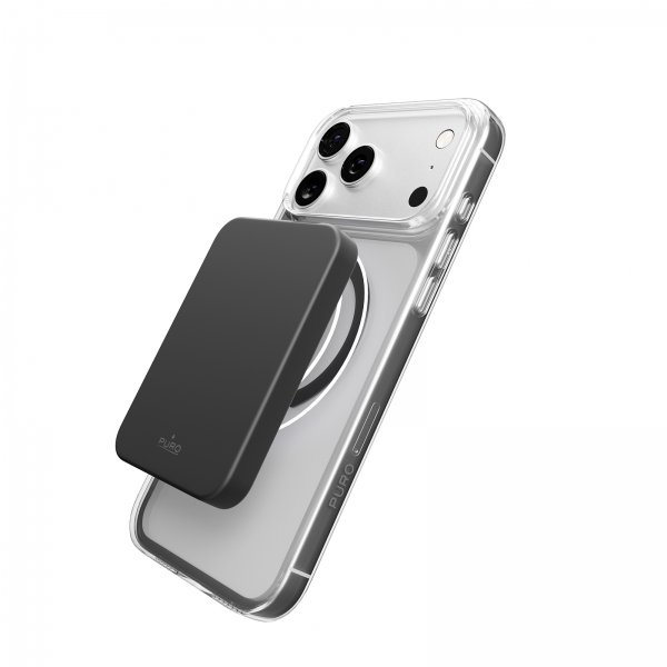 Puro iPhone 17 Pro Max Skal Lite Mag Transparent Grå