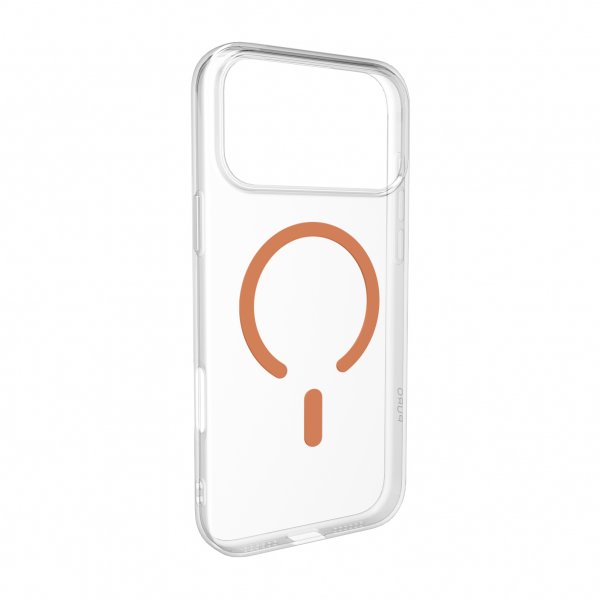 Puro iPhone 17 Pro Max Skal Lite Mag Transparent Orange