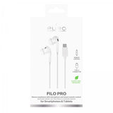 Puro Trådade Hörlurar Filo Pro USB-C Vit