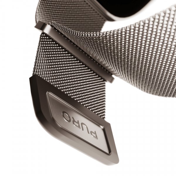 Puro Apple Watch 44/45/46mm/Ultra 49mm Armband Milanese Titanium