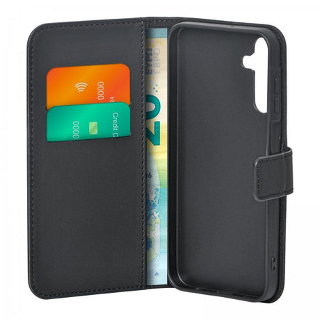 Puro Samsung Galaxy A15 Fodral Wallet Stand Svart