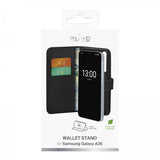 Puro Samsung Galaxy A35 Fodral Wallet Stand Svart