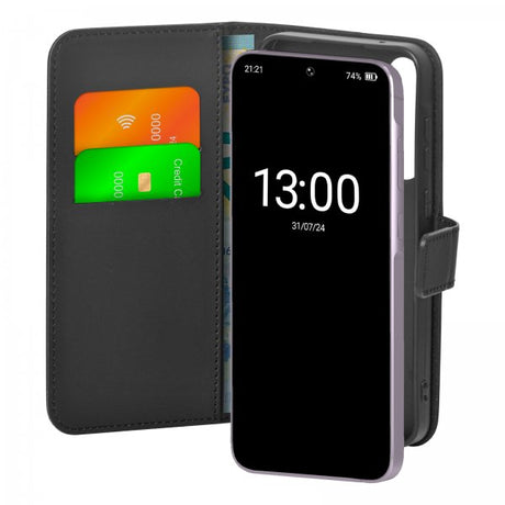 Puro Samsung Galaxy A55 Fodral Wallet Stand Svart