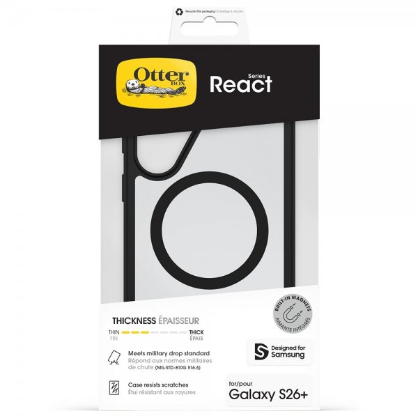 Otterbox Samsung Galaxy S26 Plus Skal React MagSafe Black Crystal