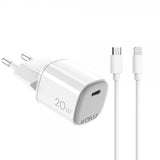 Celly 20W GaN USB-C Väggladdare med Lightning-kabel