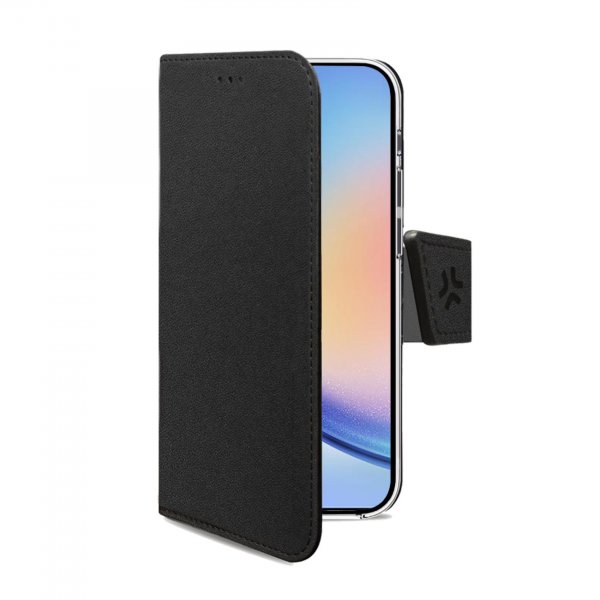 Celly Samsung Galaxy A35 Fodral Wally Wallet Case Svart