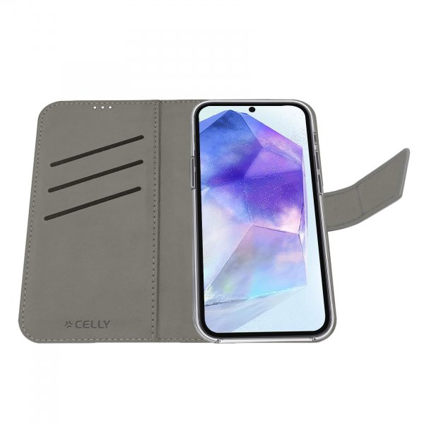 Celly Samsung Galaxy A56 Fodral Wally Wallet Case Svart