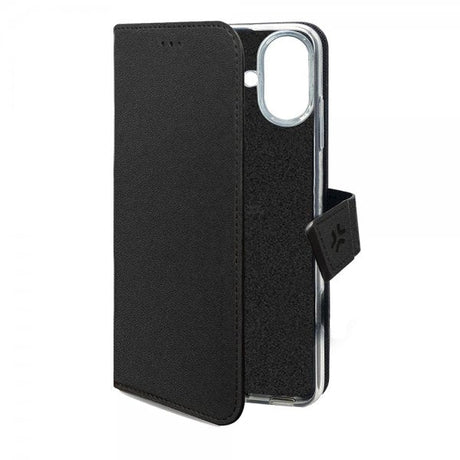 Celly iPhone 17 Fodral Wally Wallet Case Svart