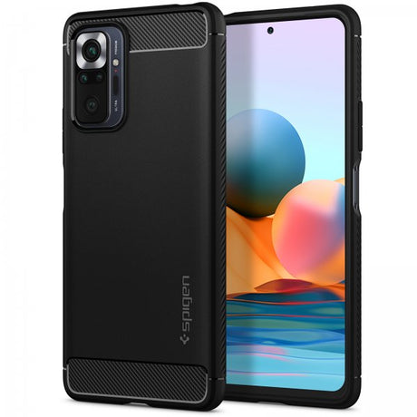 Spigen Xiaomi Redmi Note 10 Pro Skal Rugged Armor Matte Black