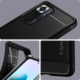 Spigen Xiaomi Redmi Note 10 Pro Skal Rugged Armor Matte Black