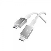 Essential - Kabel - USB-C till USB-C 100W - 1m Vit