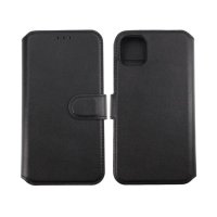 - iPhone 11 - Fodral - Äkta Läder - Svart