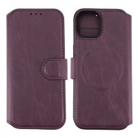 - iPhone 15 - Fodral - 4 Kortfack MagSafe - Lila