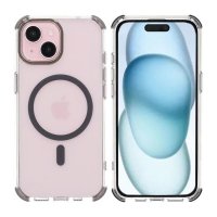 - iPhone 15 - Skal - Förstärkta Hörn - Grå