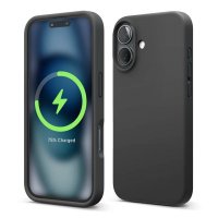 - iPhone 16 Plus - Skal - Silikon MagSafe - Svart