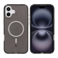 - iPhone 16 Plus - Skal - Glitter MagSafe - Svart