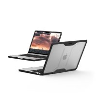 - Macbook Air 13 M2 (A2681)/M3 (A3113) - Skal - Plyo - Ice/Black