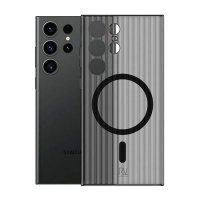 - Samsung Galaxy S23 Ultra - Skal - Korrugerad MagSafe - Grå