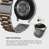 - Samsung Galaxy Watch 22mm - Armband - Metal - Silver - Guld