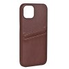 - iPhone 12/iPhone 12 Pro - Skal - Backcover with Card Slots - Brun
