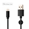 - Kabel - USB-A till Lightning - 1m Svart