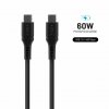 - Kabel - Liquid Silicone - USB-C/USB-C 1.2m Svart