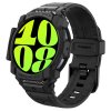 - Samsung Galaxy Watch 7 44mm - Skal & Armband - och Skal Rugged Armor Pro - Matte Black