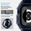 - Apple Watch 46mm (Series 10/11) - Armband & Skal - Lite Fit Pro - Navy Blue