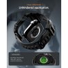 - Apple Watch 46mm (Series 10/11) - Armband & Skal - Rugged Armor Pro 2 - Matte Black