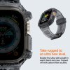- Apple Watch Ultra 49mm - Armband & Skal - Rugged Armor Pro - Space Crystal