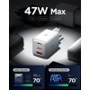 Essential - Laddare - 47W 2xUSB-C 1xUSB-A - Vit