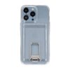 - iPhone 14 Pro Max - Skal - med Stativ Korthållare - Transparent