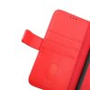 - iPhone 14 Pro - Fodral - Äkta läder Kortfack - Röd