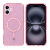 - iPhone 16 Plus - Skal - Glitter MagSafe - Rosa