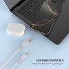 - Kabel - Liquid Silicone - USB-A/Lightning 1.2m Vit