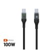- Kabel med Display USB-C/USB-C 100W - 1.2m