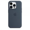 - iPhone 14 Pro Max - Skal - Silicone Case MagSafe - Storm Blue