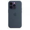 - iPhone 14 Pro Max - Skal - Silicone Case MagSafe - Storm Blue