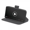 - Samsung Galaxy S25 Ultra - Fodral - Wallet Stand - Svart