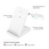 - Trådlös laddare - Powerstation for Samsung - 3in1 15W Vit