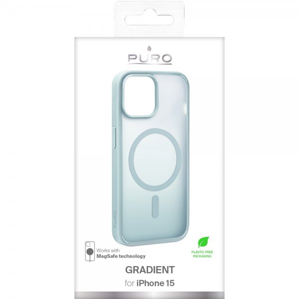 - iPhone 15 - Skal - Gradient MagSafe - Grön