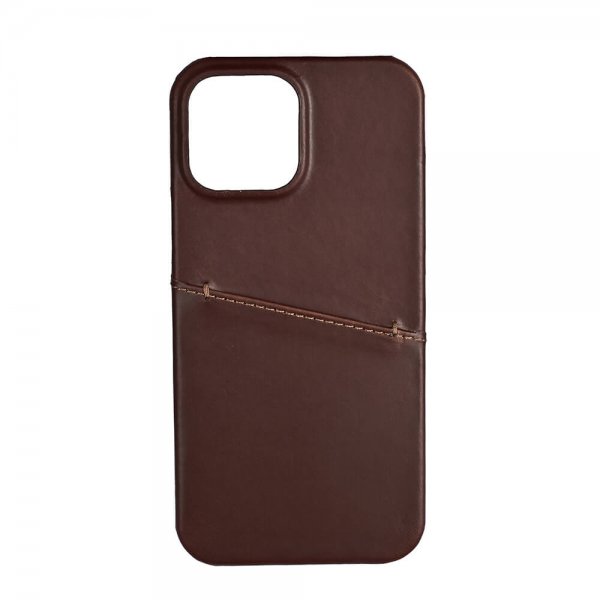 - iPhone 13 Pro Max - Skal - Backcover with Card Slot - Brun