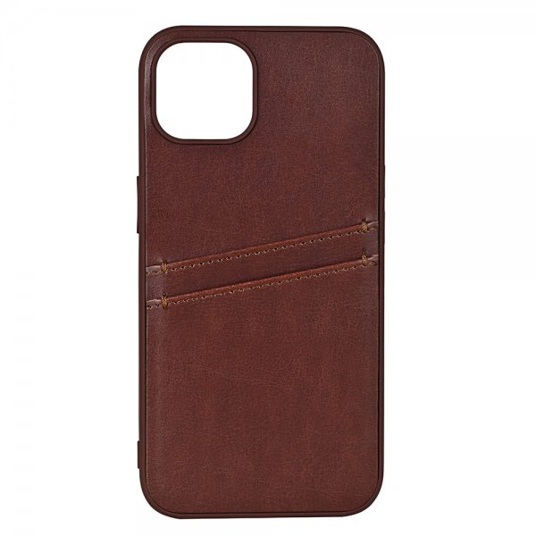 - iPhone 12/iPhone 12 Pro - Skal - Backcover with Card Slots - Brun