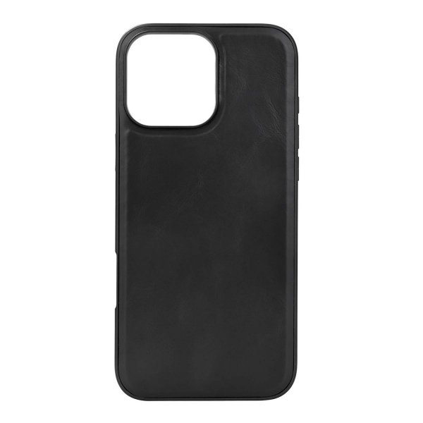 - iPhone 16 Pro Max - Skal - Äkta läder MagSeries - Svart
