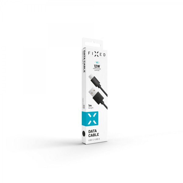 - Kabel - USB-A till USB-C - 1m Svart