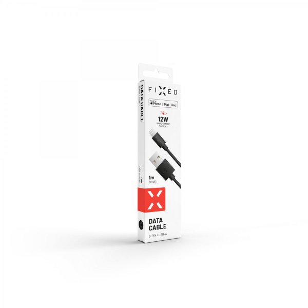 - Kabel - USB-A till Lightning - 1m Svart