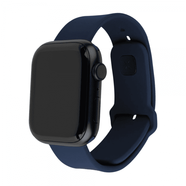 - Apple Watch 38/40/41/42mm - Armband - Silicone Sporty Strap - Blå