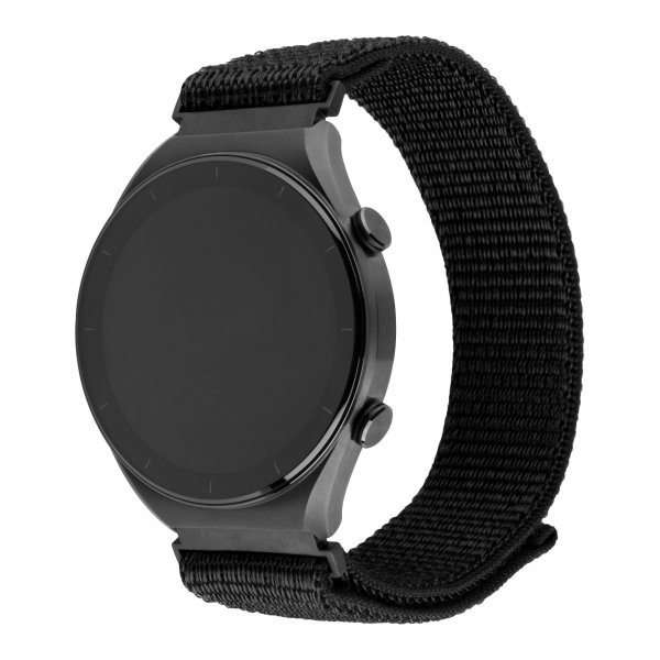 - Samsung Galaxy Watch 22mm - Armband - Nylon Sporty Strap - Svart